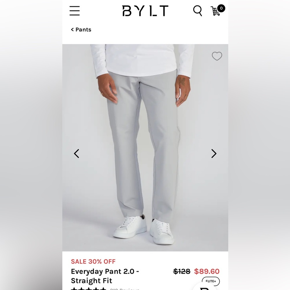 BYLT Basics Gray Chinos